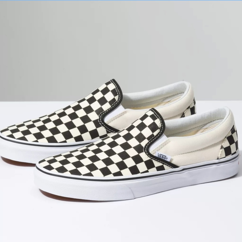 Vans checkered slip-ons